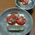 すみれちゃん☆'s cooksnap of when they made 豆腐のミニトマトと大葉＆ぽん酢かけ.