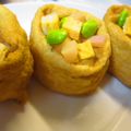 shimaru's cooksnap of when they made 新生姜と枝豆の彩りいなり.