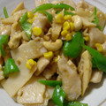 mkiyon's cooksnap of when they made たけのこと鶏胸肉のやわらか炒め.