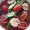 pyonpoco's cooksnap of when they made エビとトマトの辛～いスープ.