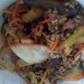 そうるはどそん's cooksnap of when they made 茄子の挽き肉ピリ辛キムチ炒め.