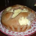 toynagi's cooksnap of when they made ころころクリチとあんこのパウンドケーキ.