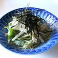 keiかな's cooksnap of when they made ∮もやしと三つ葉のわさびマヨ✰彡サラダ∮.