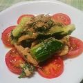 うたかた。's cooksnap of when they made たたききゅうりと蒸し鶏の香味あえ.