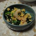 nana8year's cooksnap of when they made 海老とニラのふわふわタマゴ炒め.