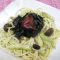 ぽろん５２６'s cooksnap of when they made 美味しい梅干で♡しめじと茄子の冷製パスタ.
