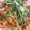 yadokari。's cooksnap of when they made 渡り蟹のトマトソーススパゲティ♪.