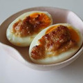 HMまま's cooksnap of when they made ゆで卵の味噌マヨ焼き.