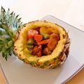 missyママ's cooksnap of when they made トロピカル♪酢豚パイナップルボート.