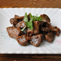 さとみわ's cooksnap of when they made 砂肝マヨ醤油炒め☆黒コショウ.