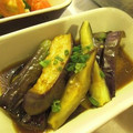 なおシステム's cooksnap of when they made 茄子のわさポン揚げ浸し.