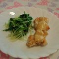 ちょびーす's cooksnap of when they made 揚げ鶏のみそマヨソースがけ.