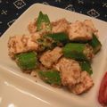berry_a's cooksnap of when they made 厚揚げとおくらの胡麻和え♪.