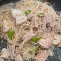 魚圭's cooksnap of when they made 簡単＊節約！豚こまと春雨のネギ塩炒め.