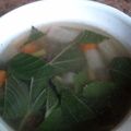 hinaたん's cooksnap of when they made モロヘイヤの野菜スープ.