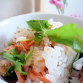 あっぷるカモミール's cooksnap of when they made 鮭といくらと三つ葉の炊き込みごはん+*.