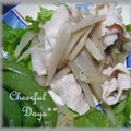 ｍａｃｏ's cooksnap of when they made 豚と牛蒡の冷しゃぶ。.