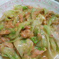☆★ひよこ★☆'s cooksnap of when they made ✿レタスとツナ缶で❀マヨ醤油✿炒め.