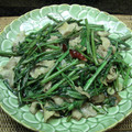 ちべターリー's cooksnap of when they made アジア風☆*。・空芯菜と豚肉の炒め物.