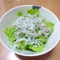 えるえる２８６'s cooksnap of when they made 簡単☆我が家のじゃこレタサラダ.