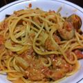 ミニうさっち's cooksnap of when they made トマトのクリームパスタ.