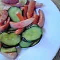 BBケント's cooksnap of when they made ソーセージときゅうりのササっと炒め.