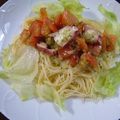 ヌーシ's cooksnap of when they made 夏パスタ！タコとトマトの冷製カッペリーニ.