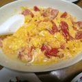 ぱりぱりいちご's cooksnap of when they made 簡単♪トマトとチーズのスクランブルエッグ.