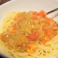 ミュウコ's cooksnap of when they made 簡単❤トマトの冷製パスタ❤.
