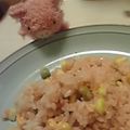 時花菜's cooksnap of when they made ラーメンスープで炒飯Ⅱ（炊飯器で）.