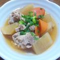 Machalin's cooksnap of when they made 鶏もも肉と大根の炊いたん.