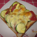 ごりごりら's cooksnap of when they made ズッキーニとトマトの和風トースト.