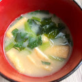 悠LOVE航's cooksnap of when they made うちのお味噌汁＊小松菜＊.