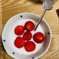ももゆみ1230's cooksnap of when they made いちごと低脂肪ヨーグルト☆ケーキ風.