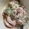 クックW3XPFU☆'s cooksnap of when they made 生ハム水菜トマトシーザーサラダ.