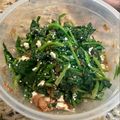 saki1010's cooksnap of when they made ほうれん草のｶｯﾃｰｼﾞﾁｰｽﾞ和え♪.