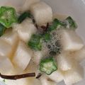 クックA78K58☆'s cooksnap of when they made 長芋とオクラの合わせ物.