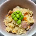 愛とココ's cooksnap of when they made ウインナーとしめじと人参の炊き込みご飯.