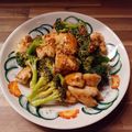 山わろ's cooksnap of when they made 鶏むね肉とブロッコリーの粒マスタード炒め.