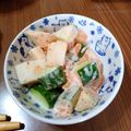 ramieru's cooksnap of when they made きゅうりと長芋のキムチ和え.