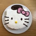 aki0114's cooksnap of when they made 初めてでも簡単！キティちゃん ケーキ♡.
