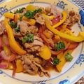 ひっこ's cooksnap of when they made 簡単夏の夕飯！パプリカ豚肉の黒酢野菜炒め.