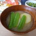 アトマナ's cooksnap of when they made さやえんどうといもの結構いけてる味噌汁！.