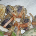 toshiebaba's cooksnap of when they made 茄子とピンクのはさみ揚げ.