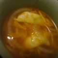 CS555's cooksnap of when they made 簡単★ぎょうざキムチスープ.