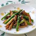 さとみわ's cooksnap of when they made お弁当に★しめじとアスパラのソース炒め.