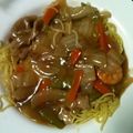 なみへーさん's cooksnap of when they made 白菜と豚肉のあんかけ焼きそば.