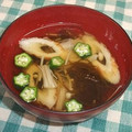 chokomi513's cooksnap of when they made ちくわともずくのすまし汁.