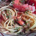 なおにゃん＠A音's cooksnap of when they made トマトと明太子の冷製マヨパスタ♪♪.