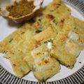 すいぽん's cooksnap of when they made モチモチ～タコとニラのチヂミ☆.
